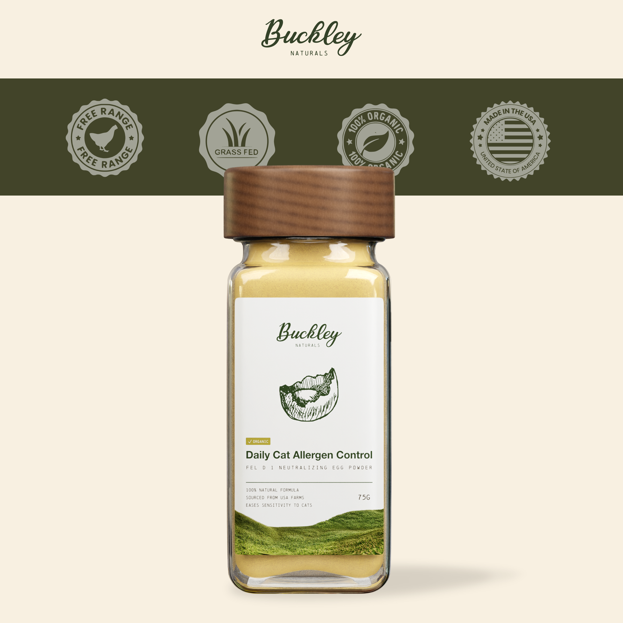 Cat Allergen Neutralizing Powder